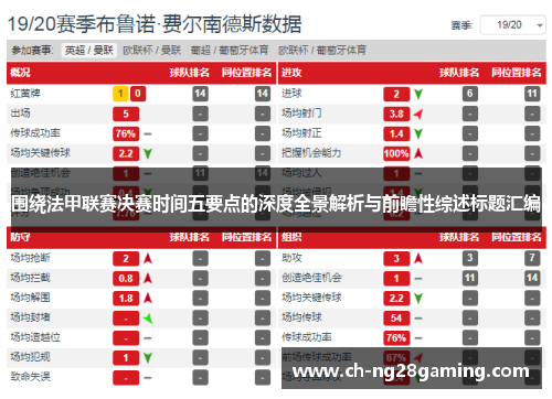 围绕法甲联赛决赛时间五要点的深度全景解析与前瞻性综述标题汇编 围绕法甲联赛决赛时间五要点的深度全景解析与前瞻性综述标题汇编